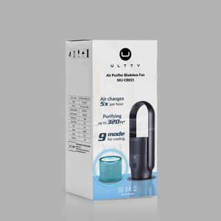 Quạt lọc không khí u-ultty cr021, công nghệ bội khí, chế độ làm mát 9 cấp, bộ lọc hepa h13 loại bỏ 99,97% bụi mịn, vi kh