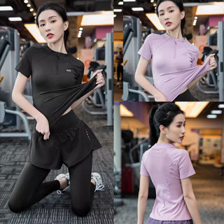 Bộ thể thao nữ bộ tập gym yoga aerobic [YUNA 25],  Bộ tập gym nữ áo lưng lưới thoáng khí