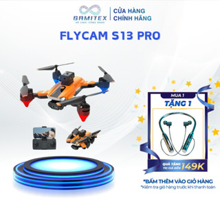 Flycam máy bay điều khiển từ xa flycam Mini S13 PRO camera kép nhào lộn 360 độ, phù hợp cho người mới BH12T [FC0011]