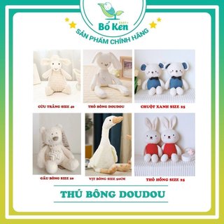 Shop Bố Ken Búp Bê Thỏ Bông - Cừu Bông Trắng [DouDou Hot Nhất Trấn An Con Ngủ Ngon]