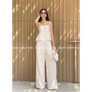 Monica Pants - Quần ống rộng linen tưng premium Salom (ảnh thật chính chủ)