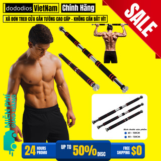 DODODIOS Thanh tập xà đơn treo tường gắn cửa nhiều cỡ từ 62-150cm tùy chỉnh phù hợp tập gym tại nhà tăng cơ bắp