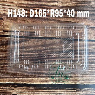 100 Hộp Nhựa Trong H148 đựng thực phẩm dùng một lần