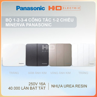 Bộ 1 2 3 công tắc 1 2 chiều panasonic minerva wmt501 502 503 504 505 506