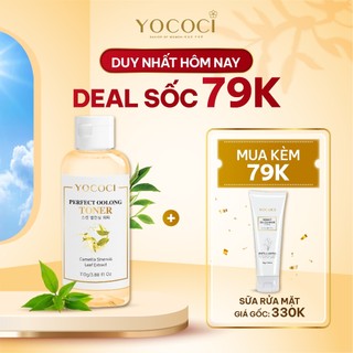Nước Hoa Hồng YOCOCI Dưỡng Ẩm, Sáng Da, Cân Bằng Độ pH Da Mịn Màng Perfect Oolong Toner 110g