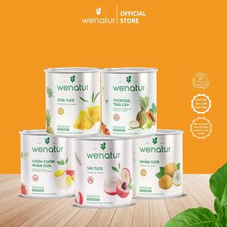 [Xuất Khẩu] Combo 5 Loại Trái Cây Đóng Lon we'natur 565g