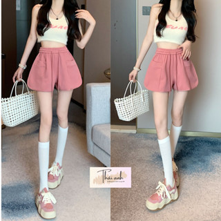 Quần Short Nữ Thể Thao Cao Cấp Chất Liệu Vải Hai Da Co Dãn Quần Short Nữ Cạp Cao Nhiều Màu M86