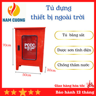 Tủ đựng thiết bị chữa cháy ngoài trời, tủ đựng thiết bị 500x700x220
