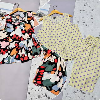 Đồ bộ tole lanh lửng sát nách size xl