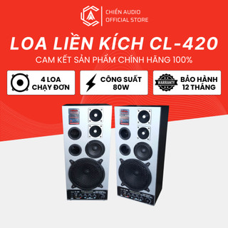 Loa liền kích CL-420 - 4 loa chạy đơn: 1 Bass 20P80, 1 trung , 2 kèn (1 đôi)