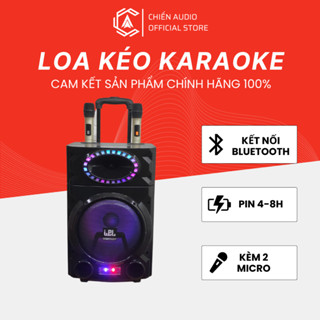 Loa kéo KARAOKE bluetooth bass 30 IP-311F, BG-316F, IP-318 tặng 2 tay mic không dây, chất lượng cao