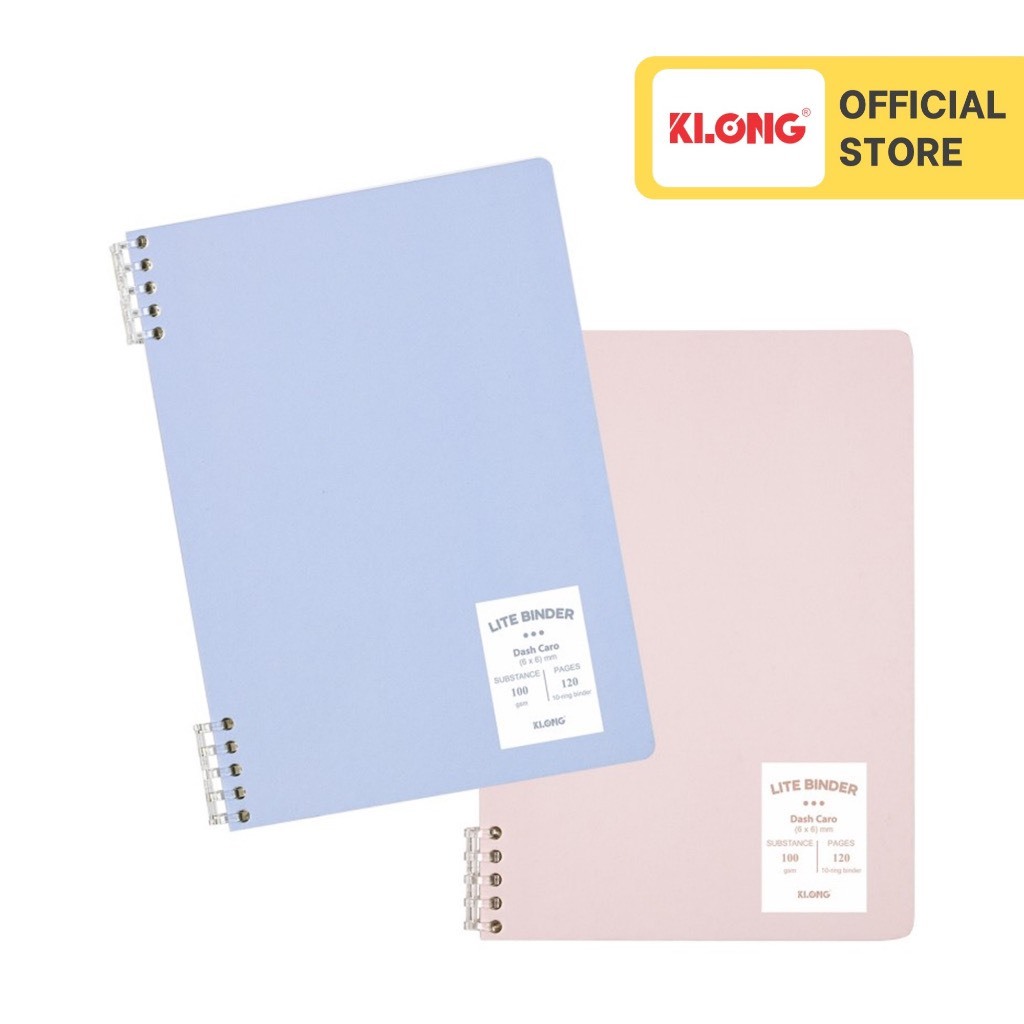 Vở còng nhựa 2 đầu Dash Caro KLONG B5 120 trang 100/76; MS 809