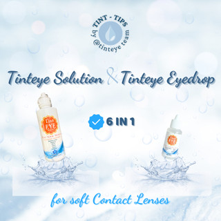Nước ngâm lens hoặc Nước nhỏ mắt lens cao cấp 6 trong 1 Tinteye Lens