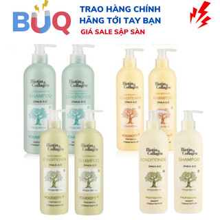 Bộ dầu gội và dầu xả biotin collagen voudioty pasiori 500ml/1000ml/chai