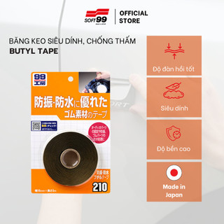 Băng keo siêu dính, chống thấm Soft99 Butyl Tape B-210 18mm x 2.7m