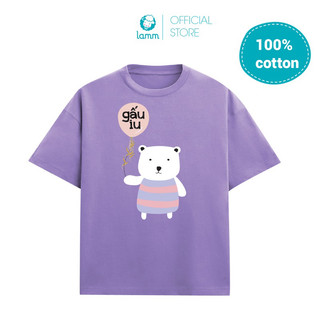 Áo thun cotton dành cho bé gái hoạ tiết đáng yêu by Lamm