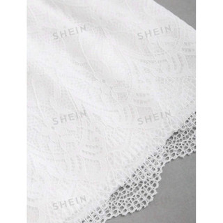 [ORDER SHEIN]Chân Váy Phối Ren Cột Nơ
