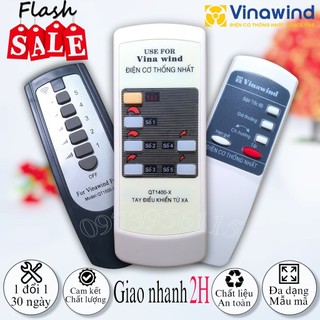 Điều khiển quạt Vina wind, remote quạt vinawind dùng cho quạt trần, quạt cây, quạt treo tường