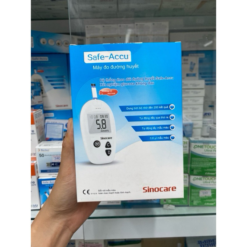 Que Thử Đường Huyết Safe Accu SINOCARE chính hãng