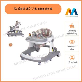 XE TẬP ĐI CHỮ U ĐA NĂNG CAO CẤP CHO BÉ CÓ THỂ GẤP GỌN, TẠO CHO BÉ HƯỚNG ĐI CỐ ĐỊNH KO TAY ĐẨY