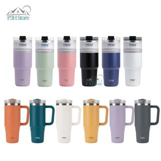 Ly giữ nhiệt Tyeso 900ml có quai cầm bằng thép không gỉ an toàn thực phẩm nhiều màu sắc thời trang P3H Store