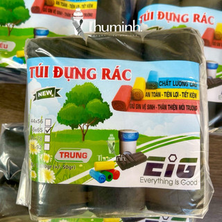 Túi Đựng Rác Tự Phân Huỷ Màu Đen (3 Cuộn/Bịch)