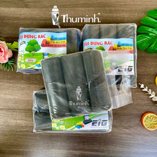 Túi Đựng Rác Tự Phân Huỷ Màu Đen (3 Cuộn/Bịch)