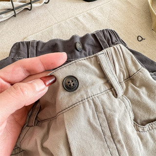 Quần Short Thô Mềm Viền Chỉ Cho Bé