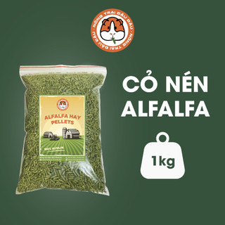 Cỏ nén alfalfa cho thỏ, bọ ú, chinchilla 1kg