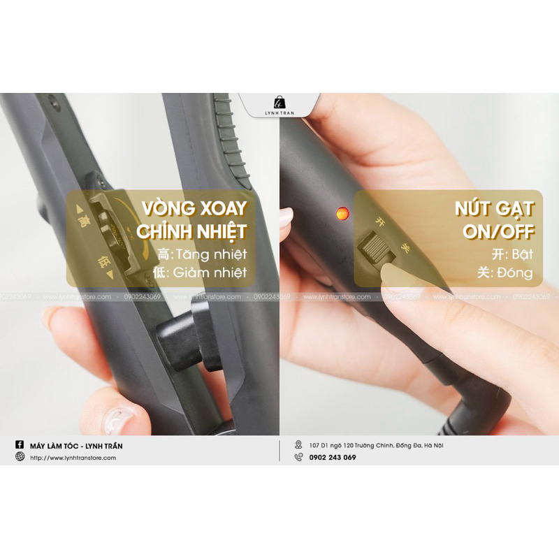 Máy duỗi uốn làm phồng lưỡi cong Livchic®️