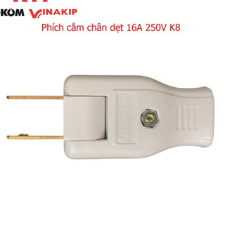 Phích cắm chân dẹt vinakip 16a 250v kiểu 8 giá sỉ