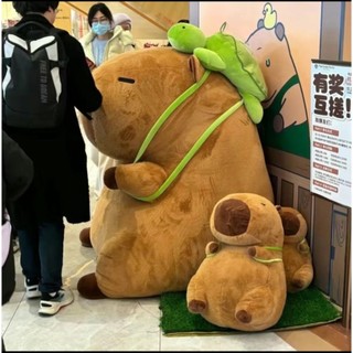Gấu bông chuột capybara balo rùa lông nhung mịn