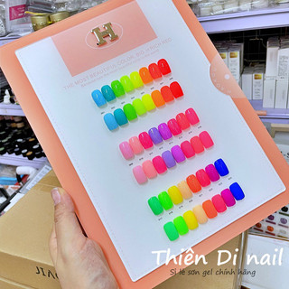 Set sơn neon 24 màu Houkou cao cấp + tặng kèm bảng màu