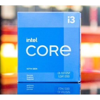 CPU INTEL CORE I3 10105F (3.7GHz turbo 4.4Ghz | 4 Nhân 8 Luồng | 6MB Cache | LGA 1200) - Bảo Hành 36 Tháng
