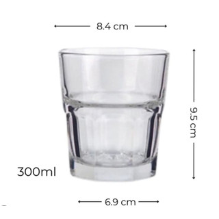 Bộ 6 ly thuỷ tinh Ocean Centra Rock P01960 - 300ml