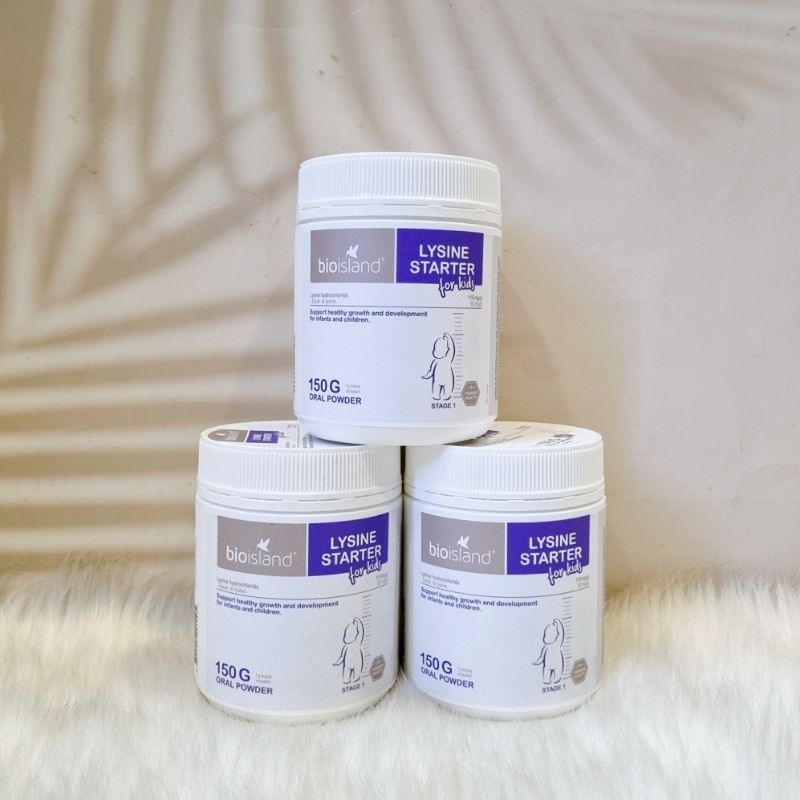 [HÀNG ÚC] Bio Island Lysine Starter dạng viên/bột (60 viên/150gram).
