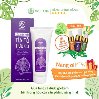 Sữa rửa mặt tía tô sáng da, mờ thâm mụn Cỏ Lành