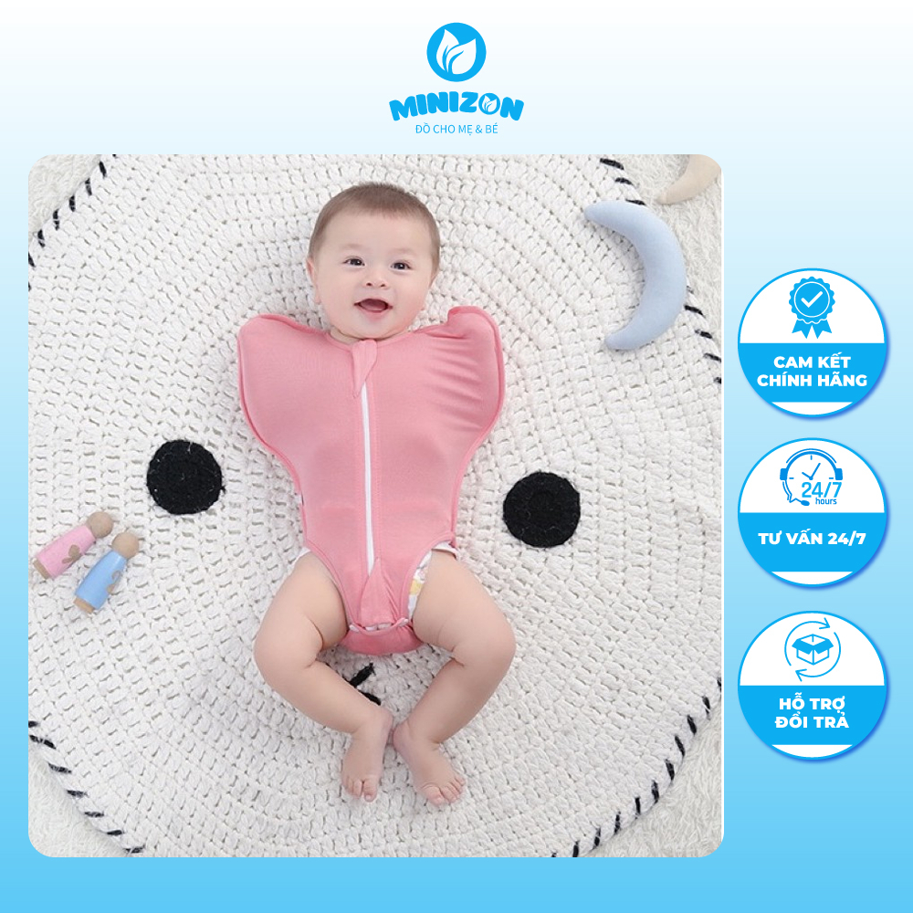 Kén nhộng chũn khóa cộc Swaddling cho bé ngủ ngon giấc | Minizon Kids