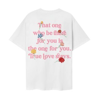 Áo thun unisex True Love màu trắng - Onism basic tee