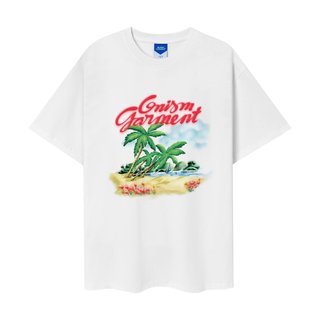 Áo thun unisex Summer Love màu trắng - Onism basic Tee Cổ Tròn