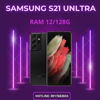 ĐIỆN THOẠI SAMSUNG S21 UNLTRA MÁY ĐẸP NGUYÊN ZIN BẢN MỸ 2 SIM RAM 12/28G