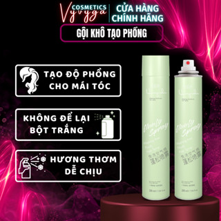 Dầu gội khô FLUUFY SPRAY tạo phồng 200ml gội đầu khô không cần nước xịt khô tạo phồng tóc, cho nam nữ không bết tóc GK03
