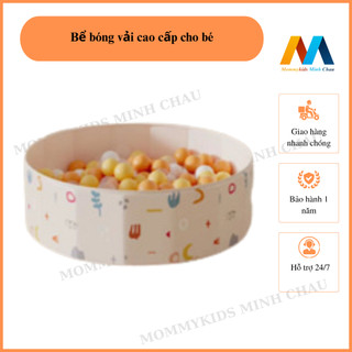 Bể bóng cho bé bằng vải cao cấp cho bé, bể bóng gấp gọn bằng vải bé trai bé trái