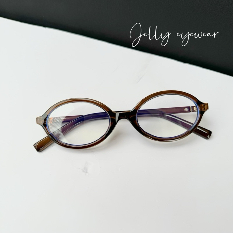 Kính cận nữ Bayonetta MiuMiu Y2K Douyin nâu trà,Gọng kính mắt miumiu dáng oval bản to cao cấp