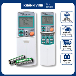  Remote máy lạnh DAIKIN INVERTER 2 nút xanh remote DAIKIN điều khiển điều hòa DAIKIN  tặng pin  