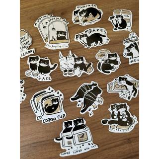 Sticker Black Cat Diary (ảnh thật) - namise.co