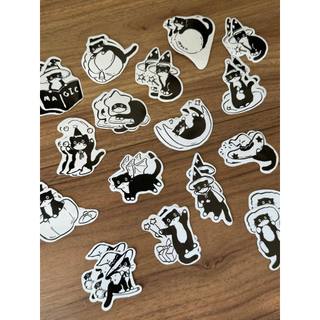 Sticker Black Cat Diary (ảnh thật) - namise.co