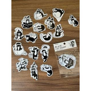 Sticker Black Cat Diary (ảnh thật) - namise.co