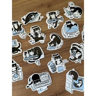 Sticker Black Cat Diary (ảnh thật) - namise.co