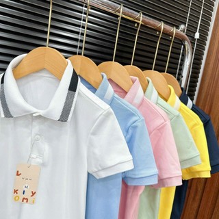 Áo thun Polo yoby cho bé trai và bé gái vải Cotton, lịch lãm siêu đẹp - size từ 10-35kg